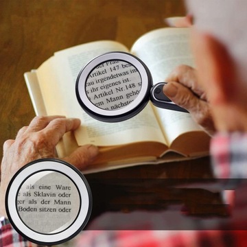 СВЕТОДИОДНАЯ ЛУПА 15-кратная ЛУПА ДЛЯ ЧТЕНИЯ КАКОВ