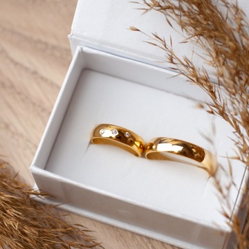 ЗОЛОТЫЕ ОБРУЧАЛЬНЫЕ КОЛЬЦА, ЗОЛОТО 585 ПРОБЫ, ЦИРКОНИЙ, ГРАВИРОВКА