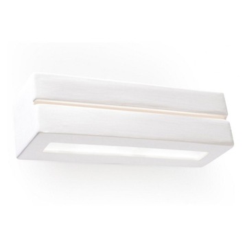 Kinkiet Ceramiczny VEGA LINE biały dekoracyjny