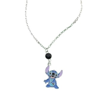 Wisiorek Łańcuszek Stich Disney Lilo & Stitch Niebieski Cyrkonia