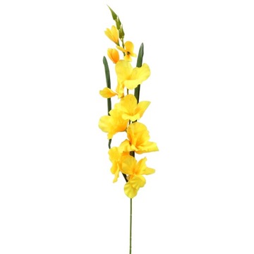 Gałązka gladioli żółty KWIATY SZTUCZNE Goliat