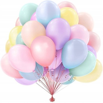 BALONY PASTELOWE 27CM MATOWE ZESTAW XXL 50SZT