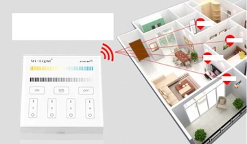 ПАНЕЛЬ ДИСТАНЦИОННОГО УПРАВЛЕНИЯ MILIGHT B2 LED 4-ЗОННАЯ НАСТЕННАЯ ПАНЕЛЬ
