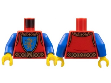 LEGO Castle 973pb4841c01 Tors Król Królowa Rycerz Złoty Lew