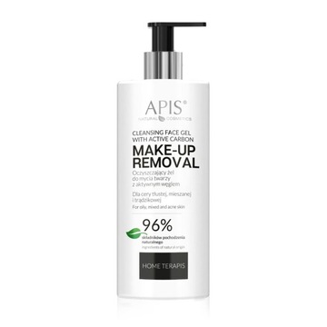 Apis Oczyszczający żel do mycia twarzy z aktywnym węglem 300ml