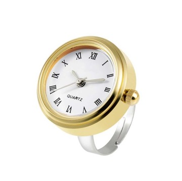 New Style Watch Rings Female Personality Golden
