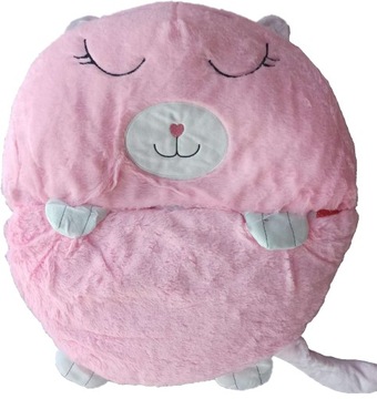 ДЕТСКИЙ СПАЛЬНЫЙ МЕШОК ПОДУШКА СПАЛЬНЫЙ МЕШОК КОТ 135х50 СМ