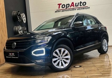 Volkswagen T-Roc I SUV 1.5 TSI ACT 150KM 2019 Volkswagen T-Roc 1.5 TSI 150 KM bezwypadkowy DSG VIRTUAL FULL LED kam