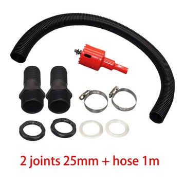 Комплект соединителей для дождевой бочки для дренажа воды, портативный, легкий, 2 см, с конусом