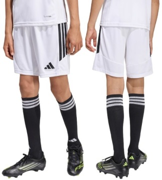 Шорти для дітей adidas Tiro 26 League біло-чорні Розмір 152 см