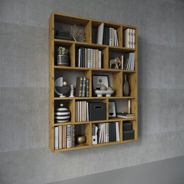 ПОДВЕСНАЯ ПОЛКА, КНИЖНЫЙ ШКАФ № 50 - БОЛЬШОЙ - 141см x 105см