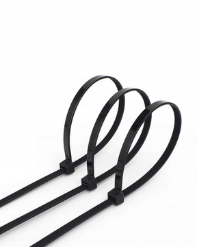 ОЧЕНЬ ПРОЧНЫЕ ЗАЖИМЫ 2,5x200мм 100 ШТ. ЧЕРНЫЕ КАБЕЛЬНЫЕ Стяжки