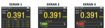 MIERNIK GRUBOŚCI LAKIERU DOKŁADNY POMIAR POWŁOKI ALUMINIUM WYKRES HD LCD