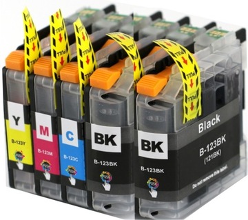5x TUSZ do BROTHER LC-123 B-123 DCP-J132W J152W