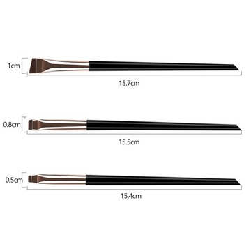 Набор скошенных кистей для макияжа глаз, бровей, подводки для глаз и линий хны Seol.