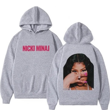 Piosenkarka Nicki Minaj bluza z kapturem z nadrukiem mężczyźni kobiety