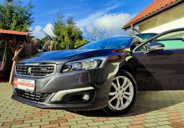 Peugeot 508 I SW Facelifting 2.0 BlueHDi 150KM 2015 Peugeot 508 Poliftowy LEDY Zadbany Serwisowany SKORY Kamerka GPS Head Up, zdjęcie 37