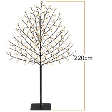 LED Tree 220 Рождественское украшение Пульт дистанционного управления 220см