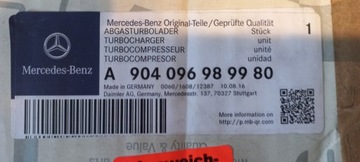 ТУРБОКОМПЕНСАТОР TURBO MECEDES ATEGO 4.3L K16-7024 170PS A9040969899