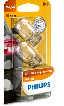 PHILIPS ZAROWKA CALOSZKL.12V W21/5W PHILIPS/2SZT