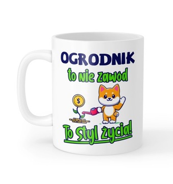 Kubek Styl Życia Super Ogrodnik prezent