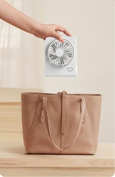 Настольный вентилятор Mini USB Настольный вентилятор, 3 скорости, белый, 2000 мАч