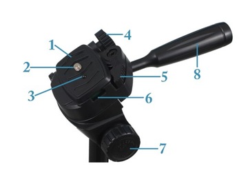 STATYW 4W1 PILOT TRIPOD UCHWYT NA TELEFON 157 cm