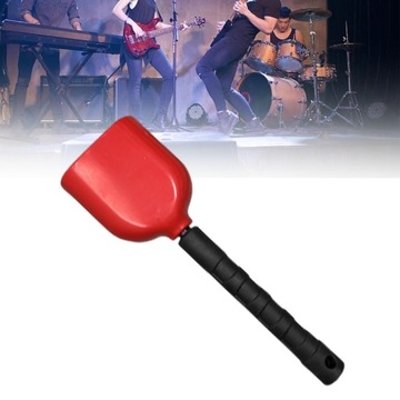 Коровий колокольчик с ручкой, обучающая игрушка с шумом, удобная ручка, красный L