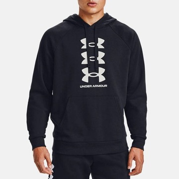 BLUZA MĘSKA UNDER ARMOUR Z KAPTUREM BAWEŁNA SPORTOWA DRESOWA 1357094-001