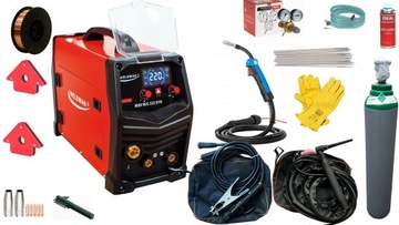 Spawarka MIGOMAT MIG MMA TIG 3 w 1 MICRO MIG 222 SYNERGIA DC LIFT + BUTLA