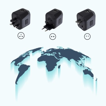Универсальный адаптер Адаптерные розетки США Великобритания ЕС AUST USB C Зарядное устройство