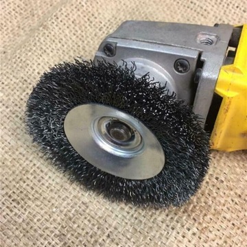 Дисковая щетка из стальной боковой проволоки M14 125 мм для угловой шлифовальной машины