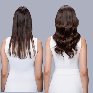 Włosy naturalne bezszwowe Clip In 40 cm 40g #18/22 szampański blond pasemka