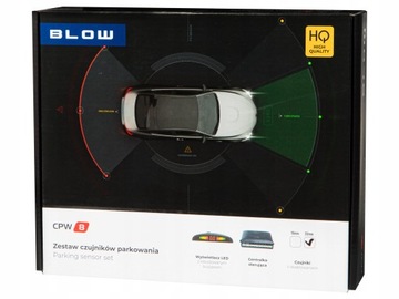 8x SENSORY cofania parkowania parktronic BLOW PRZÓD + TYŁ wyświetlacz BUZER