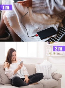 Кабель Essager USB-C 5A QC3.0 SCP FCP 1м