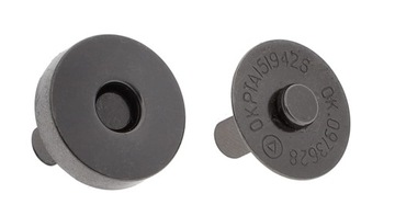 Zapięcie magnetyczne magnes do torebki 18mm czarny