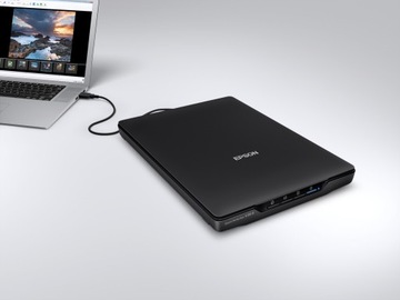 Портативный планшетный фотосканер Epson Perfection V39II, вертикальный USB A4, 4800 точек на дюйм