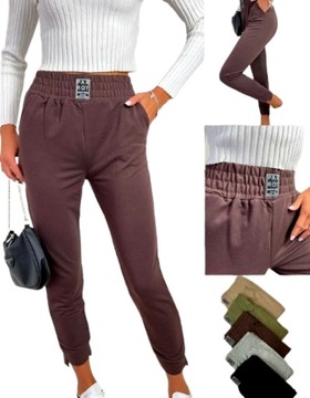 СПОРТИВНЫЕ БРЮКИ, КАРМАНЫ, Эластинка, ЦВЕТА, ХЛОПОК, S/M