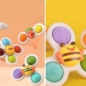 ДЕТСКИЕ ОБРАЗОВАТЕЛЬНЫЕ ИГРУШКИ СЕНСОРНЫЙ СПИНЕР, 3 ШТ ИГРУШКИ ДЛЯ МАЛЫШЕЙ
