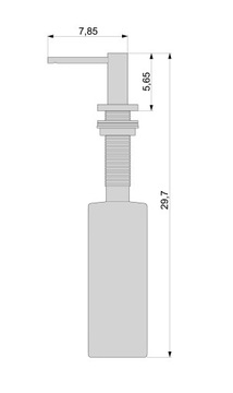 ДИСПЕНСЕР ДЛЯ НАЛИВА ЖИДКОСТИ, ЧЕРНОГО МЫЛА, ДЛЯ МОЙКИ