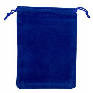 Aksamitna torebka prezentowa - Niebieska M