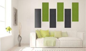 Войлочные настенные панели 30х30см квадратные промо-полоски