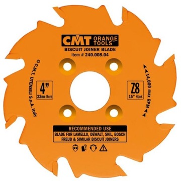 CMT 240.008.04 Frez do lameli - D100x3,96 d22 Z8 H