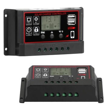 REGULATOR ŁADOWANIA 60A PWM SOLAR 12V 24V PANEL