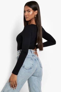 LC96221 *БОДИ КЛАССИЧЕСКОГО КРОЯ BOOHOO С ДЛИННЫМ РУКАВОМ L