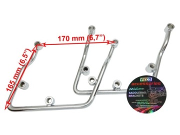 SAFE LOCK Хромированные багажники для HONDA CMX 250 REBEL 85-09 / 17 см
