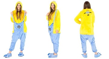 KOSTIUM KIGURUMI ONESIE JEDNOCZĘŚCIOWA PIŻAMA CIEPŁA MINIONEK DRES L