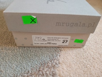 КОЖАНЫЕ САНДАЛИИ ДЛЯ ДЕВОЧЕК MRUGAŁA ROMA PANTERA размер 27