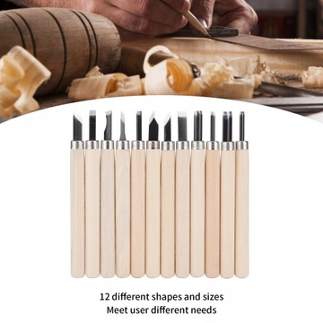 DŁUTA RZEŹBIARSKIE DO ŻŁOBKOWANIA LINORYTU DREWN