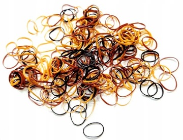 СИЛИКОНОВЫЕ резинки для волос, прозрачные, прочные, плетеные, 250 шт.